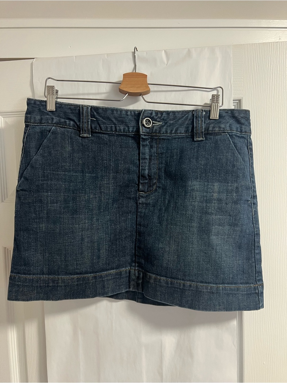 GAP Jeans dark blue denim mini skirt